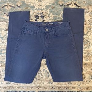 - Tommy Hilfiger Hudson Slim Fit 30x34 Blue Chinos